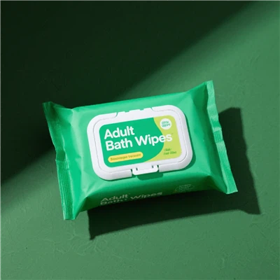 वयस्क स्नान पोंछे